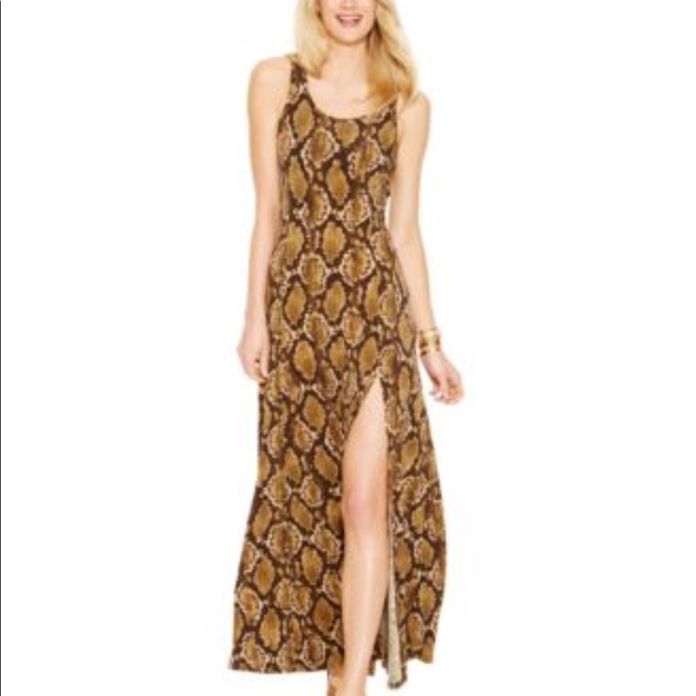 Michael Kors python print maxi dress Xs
